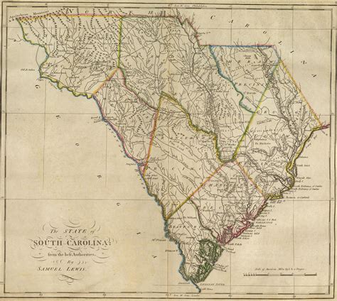 Map of South Carolina Lakes